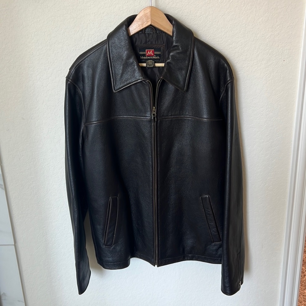 Men’s Brown Genuine Leather Jacket
